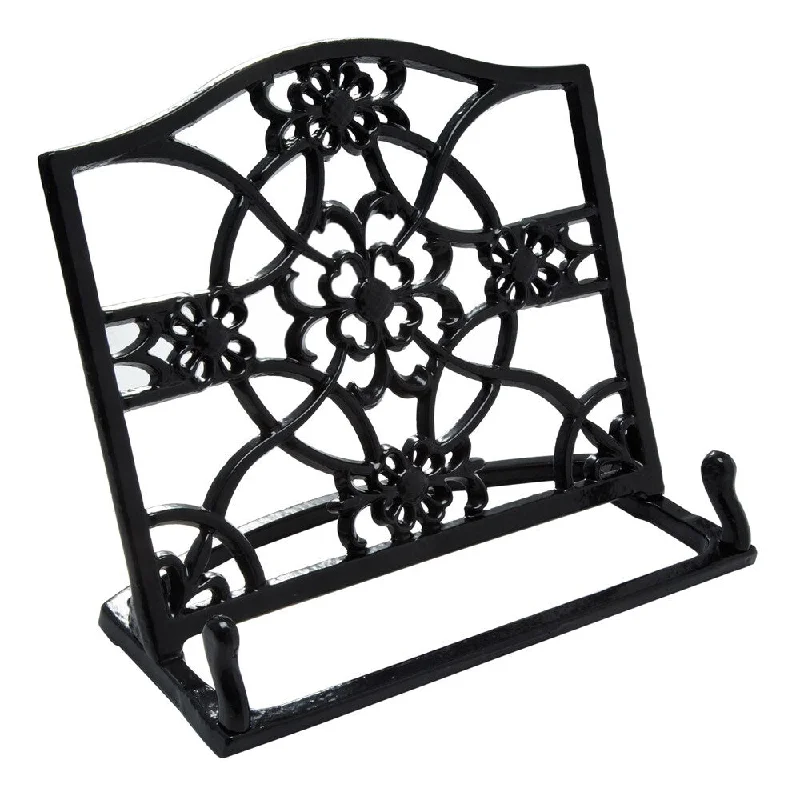 Libra Anchor Hocking Black Cast Iron Cookbook Holder