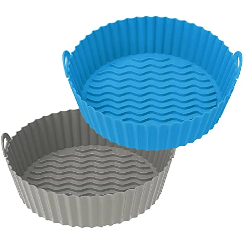 2-Pack Reusable Airfryer Basket Tray Accessories