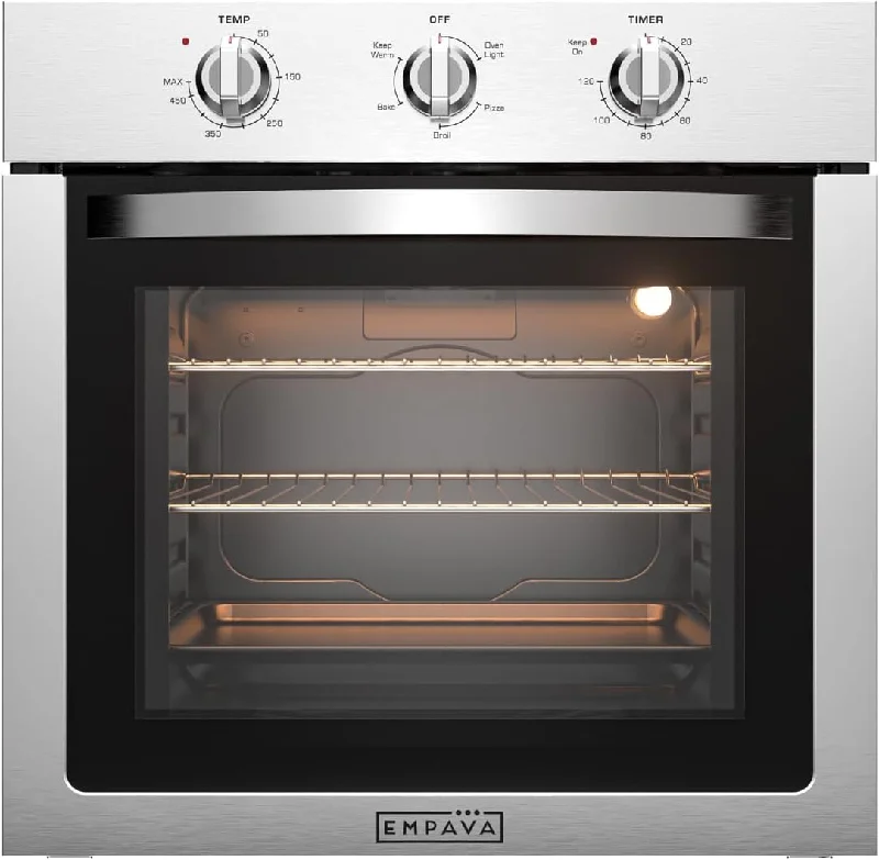 24-Inch Electric Wall Oven, 2.5 Cu. Ft. Stainless Steel, Mechanical Knobs