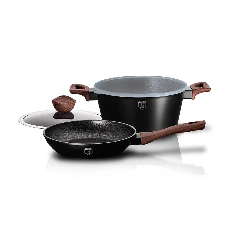 4-Piece Cookware Set Ebony Rosewood Collection