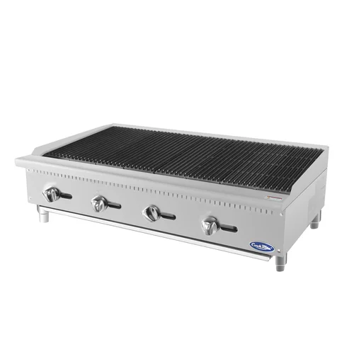 Atosa CookRite 48" Radiant Countertop Charbroiler with 4 Burners, 140,000 BTU Natural Gas