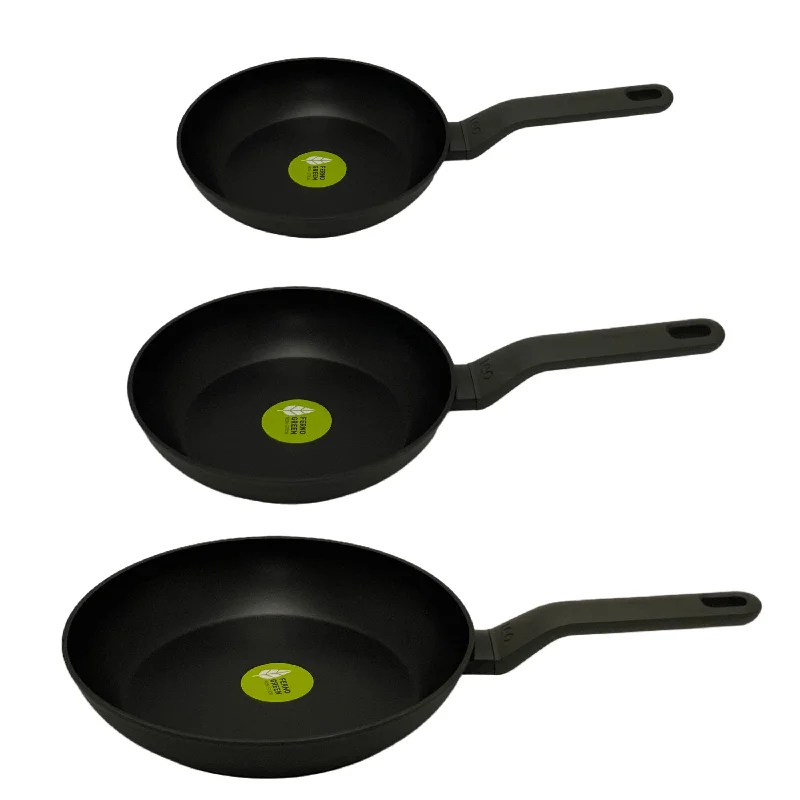 BergHOFF 3Pc Leo Fry Pan Set, Dark Grey (8", 10" & 11")