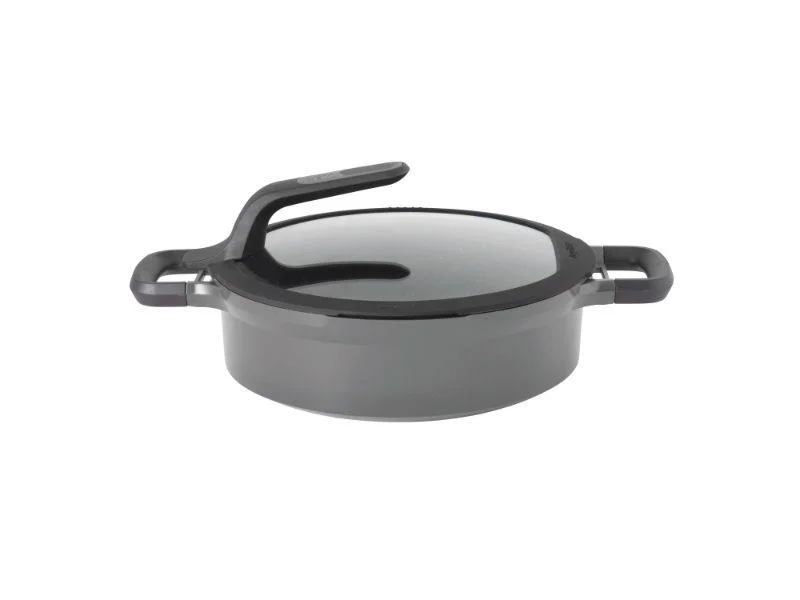 BergHOFF GEM 10.25" Non-Stick Covered 2-Handled Sauté Pan, 4.1 Qt, Grey