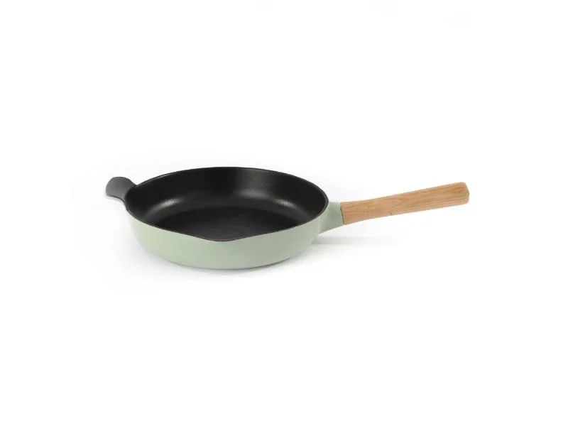 BergHOFF Ron 10.25" Cast Iron Fry Pan 2.6Qt, Green