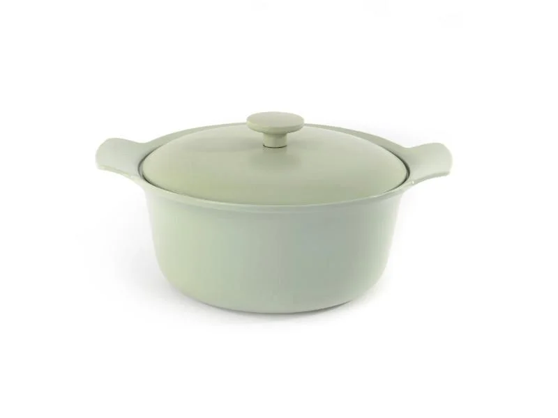 BergHOFF Ron 10"  Cast Iron Covered Stockpot 4.4Qt, Green