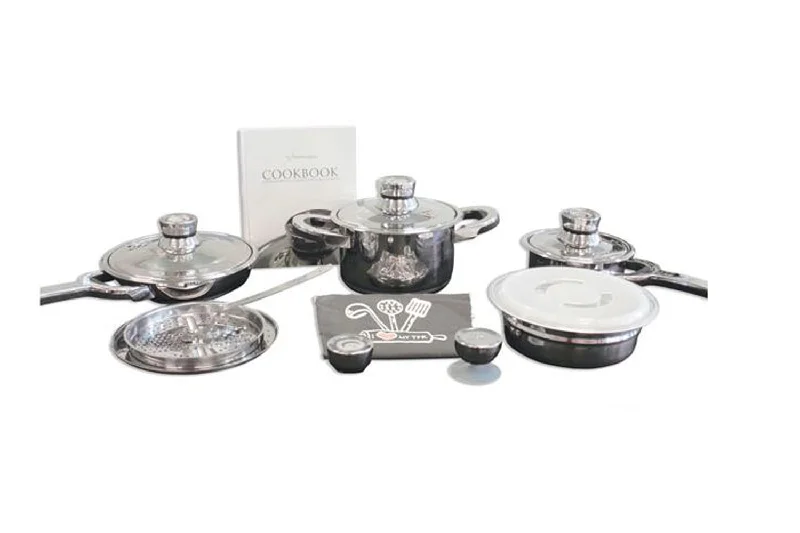 BergHOFF TFK Gourmet Collection 15pc 18/10 SS Cookware Set