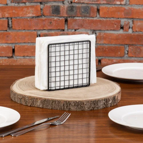 Black Metal Wire Napkin Holder