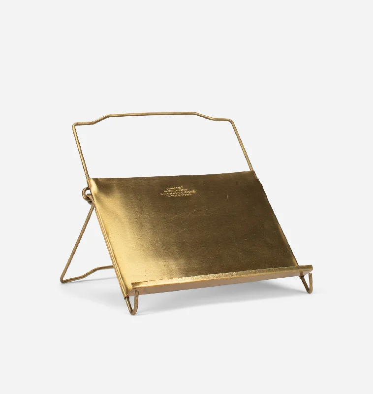 Brass Cookbook & Tablet Stand