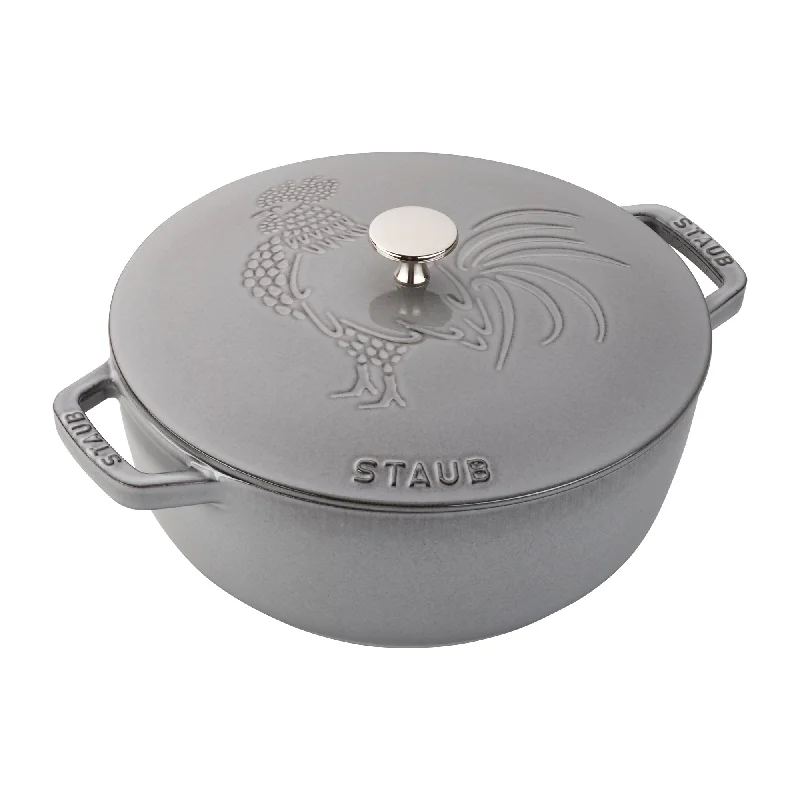 Staub Cast Iron 3.75-qt Essential French Oven Rooster