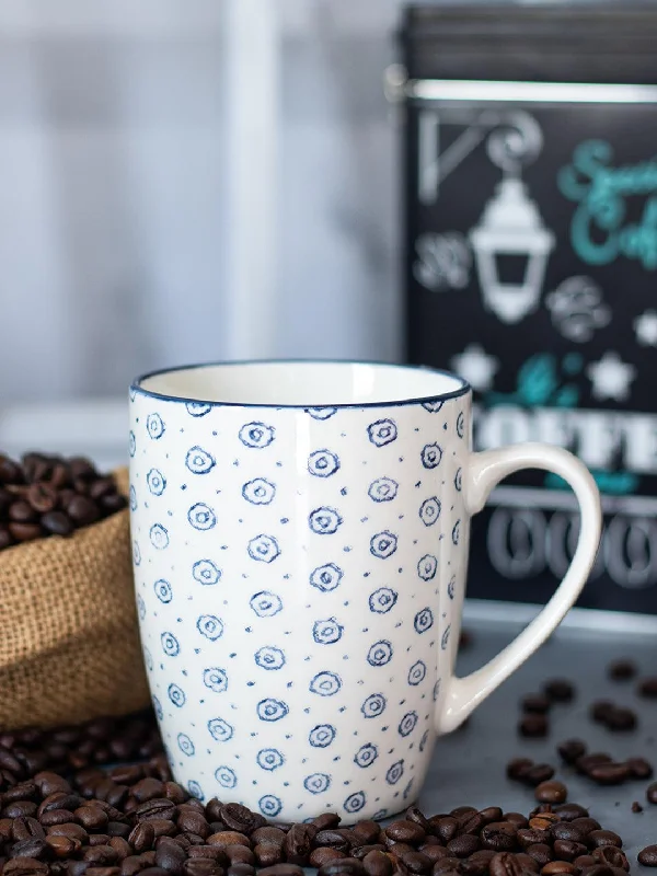 Ceramic Coffee Mug - 380Ml, Dot Repeat