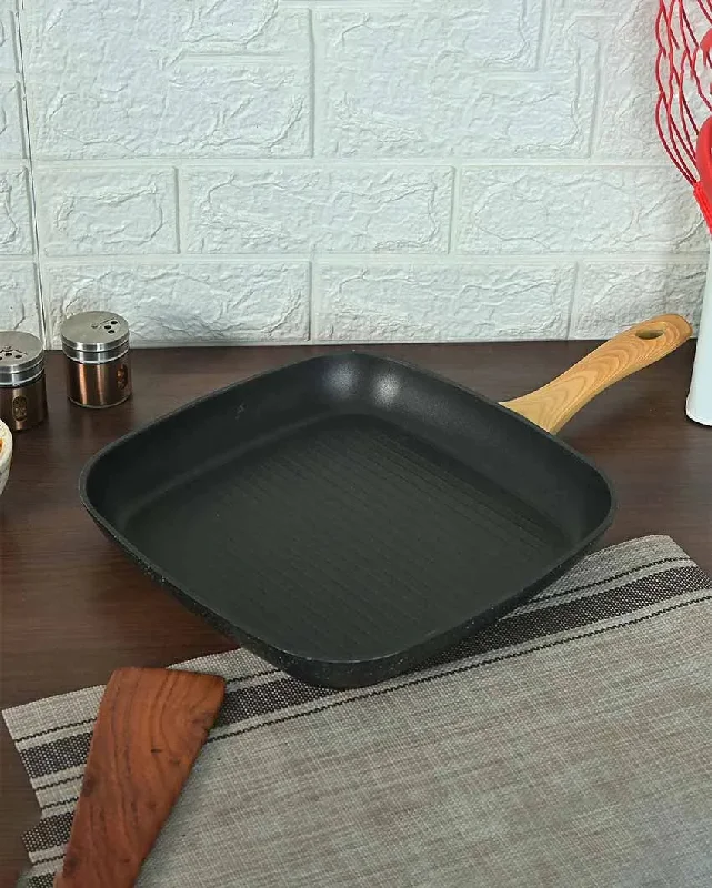 Cheris Non Stick Aluminium Grillpan | Safe For All Cooktops