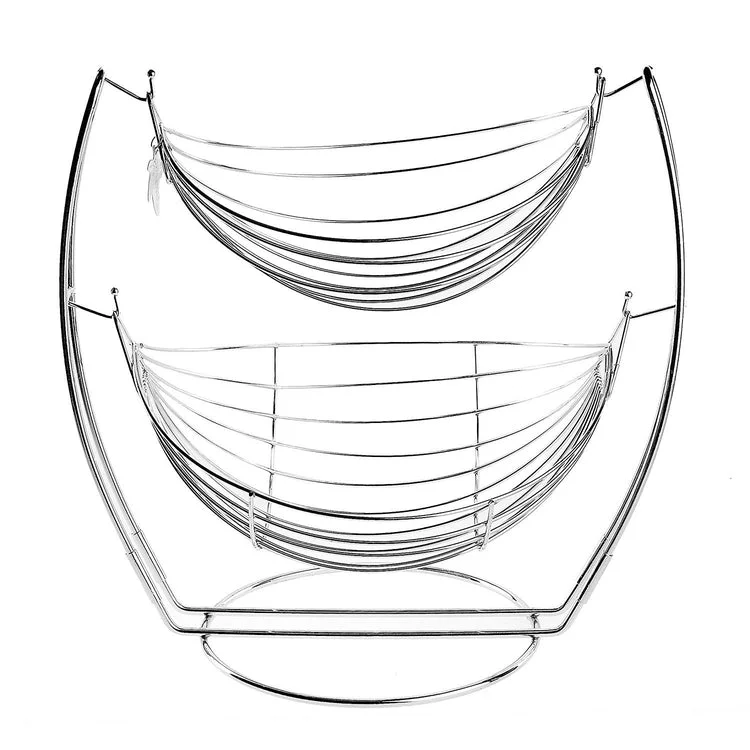 Chrome Double Hammock Produce Rack