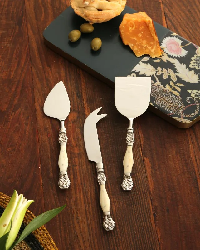 Classic Silver Tone Cheese Set