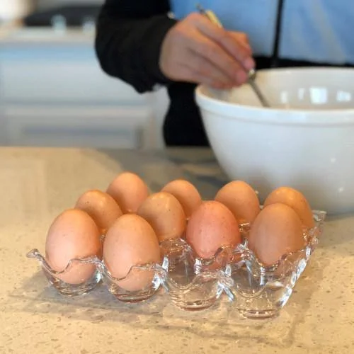 Clear Acrylic 12 Egg Tray Storage Rack