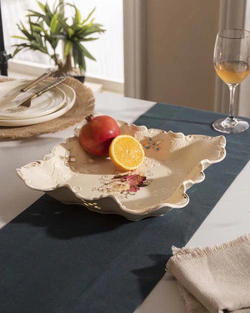 Country Roses Shallow Platter