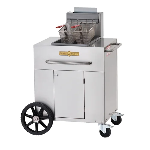 Crown Verity CV-PF-1NG 35-40 lb Portable Single Tank Outdoor Fryer, Gas