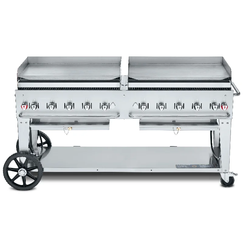 Crown Verity CV-MG-72NG 72" Mobile Outdoor Griddle, Natural Gas