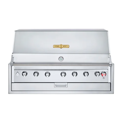 Crown Verity IBI42LP Infinite Series 42" Built-In Grill with Roll Dome, Bun Rack & Cover, Propane