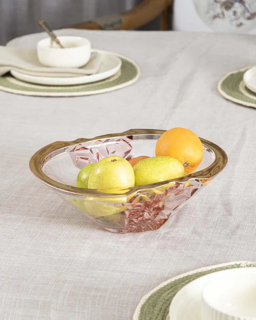 Crystal Glass Arcopal Decorative Bowl