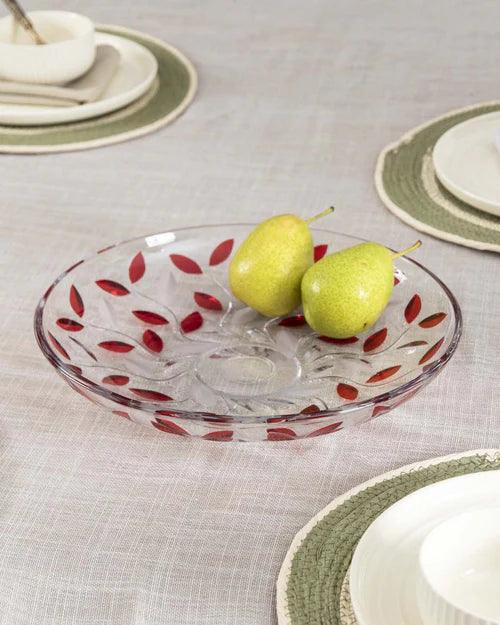 Decorative Glass Fruit Bowl