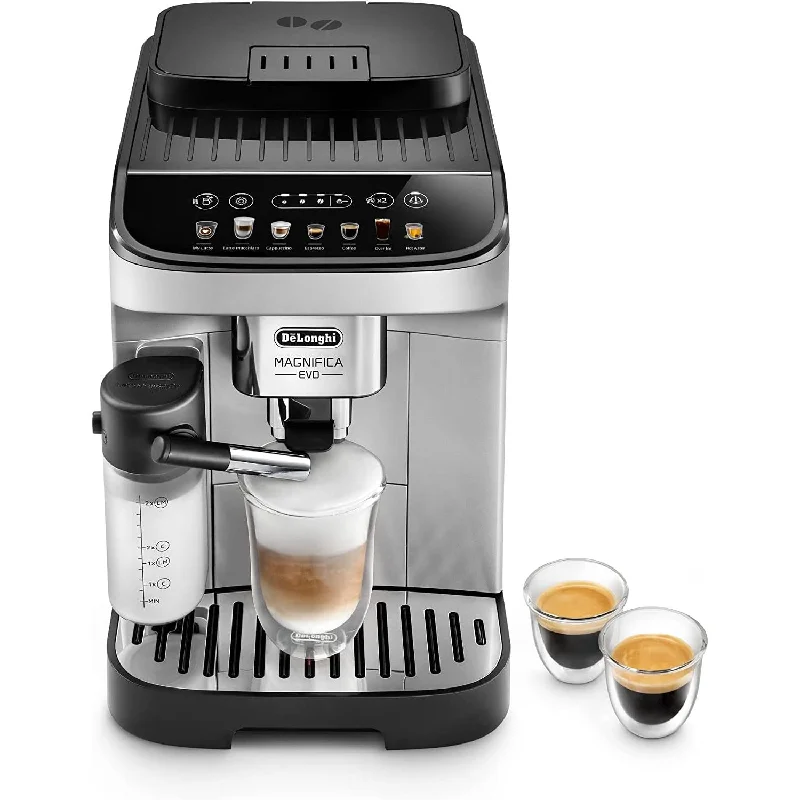 De'Longhi Magnifica Evo Coffee & Espresso Machine with LatteCrema System, Silver