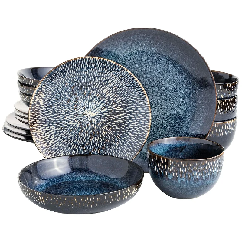 Double Bowl Dinnerware Set 16 Pieces