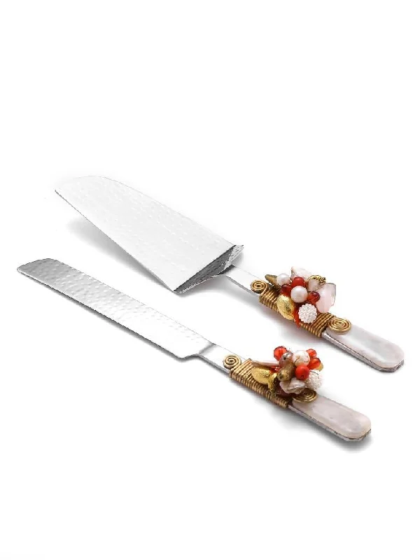 Embellished Cake Server 2 Piece Set