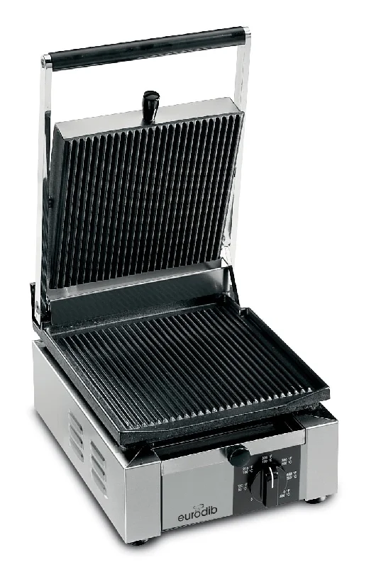 Eurodib 15" x 11" Single Panini Grill, 120 Volt