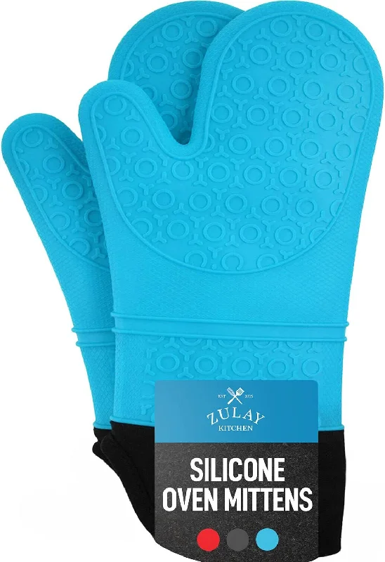 Extra Long Silicone Oven Mitts