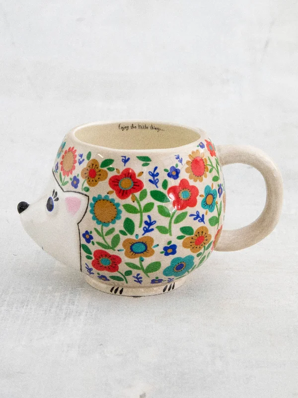 Folk Art Coffee Mug - Harriet The Hedgehog