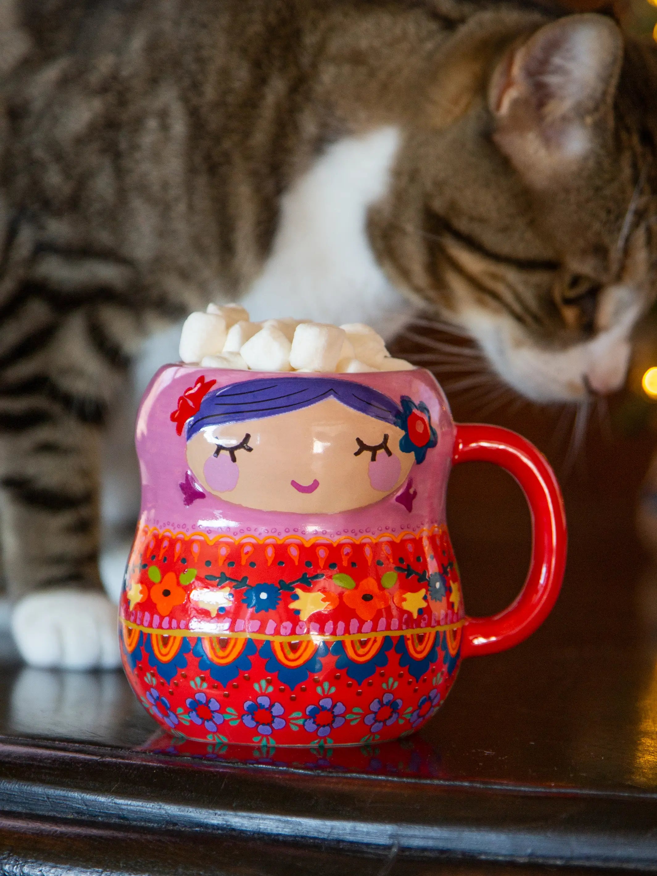 Folk Art Coffee Mug - Vera The Nesting Doll