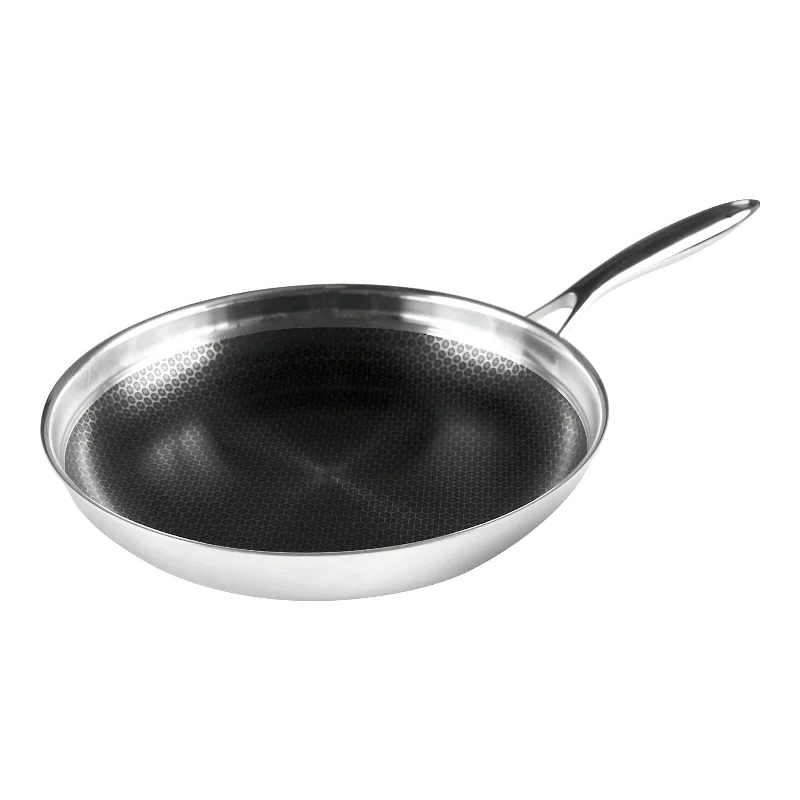 Frieling Black Cube 12-1/2 Inch Stainless/Nonstick Hybrid Fry Pan