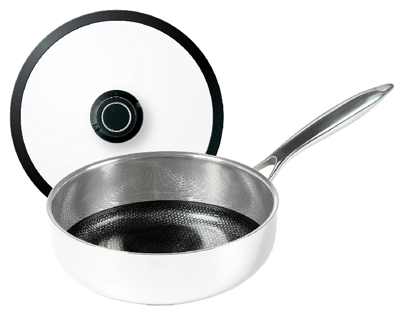 Frieling Black Cube Hybrid Quick Release 3-Quart Saute Pan w/Lid, 9.5-Inch