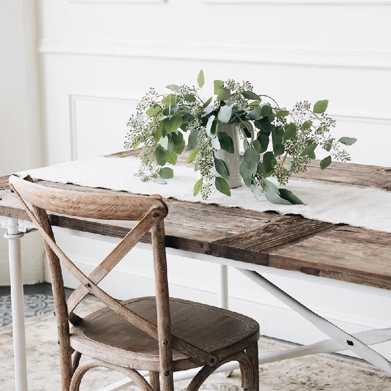 Fringed Linen Table Runner