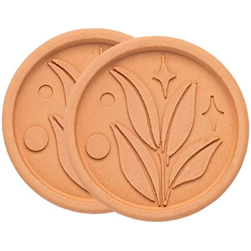 Goodful Brown Sugar Saver and Softener Disc with Elegant Leaf Design - 2 Pack