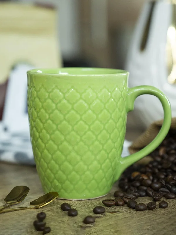 VON CASA Ceramic Coffee Mug - 320 Ml, Green