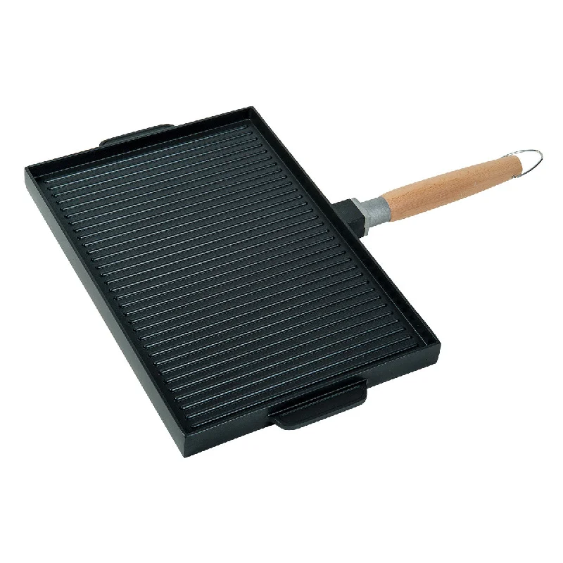 Grill & Griddle Double Sided Non-Stick Cast Aluminum With Detachable Handle, 10X15"