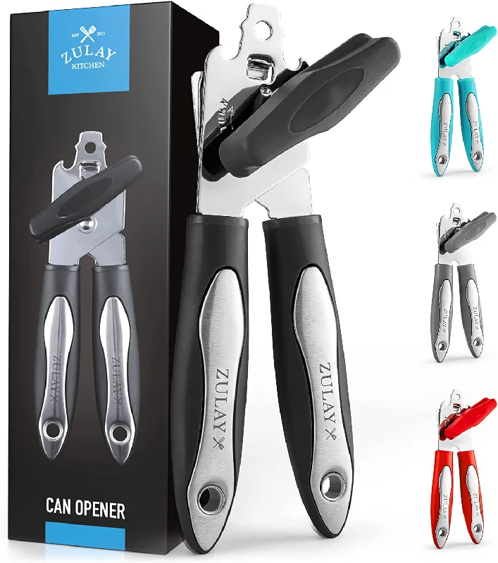 Handheld Can Opener Smooth Edge Cut Stainless Steel Blades