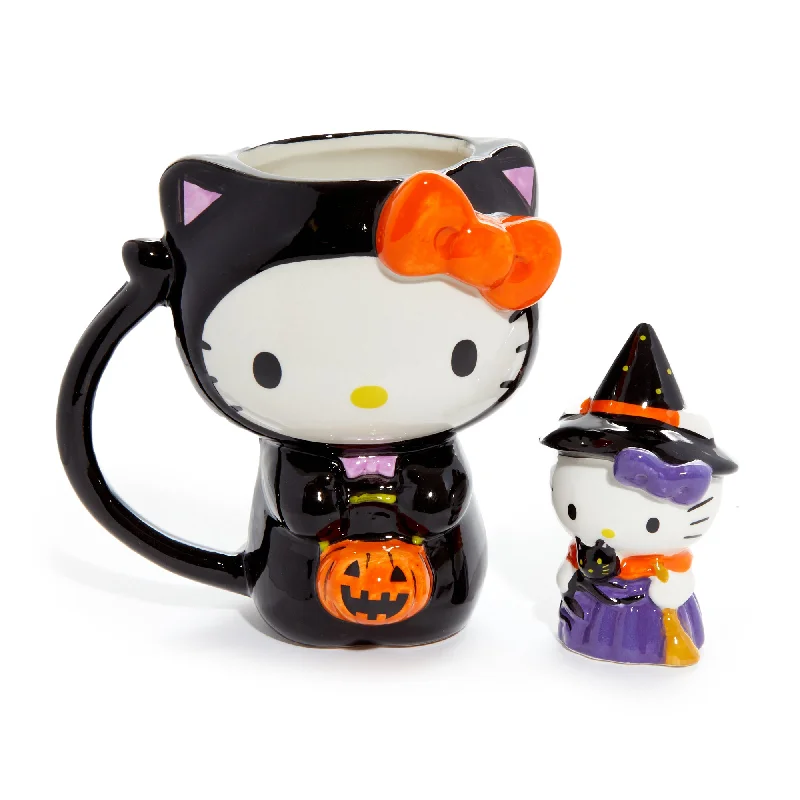 Hello Kitty Halloween Costume Ceramic Mug and Figurine Gift Set