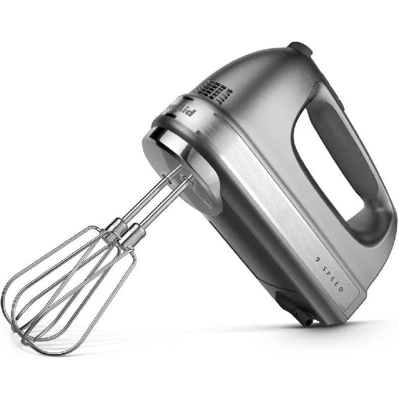 KitchenAid Hand Mixer, 9 Speed, Contour Silver