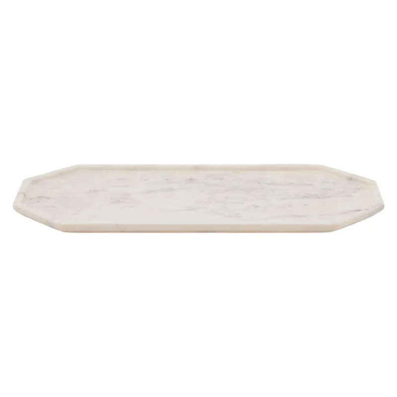 Large White Marble Serving Tray