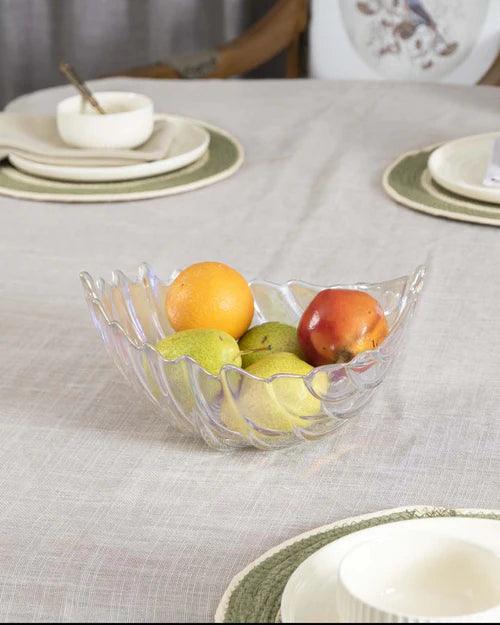 Leaf Shaped Crystal Decorative Bowl