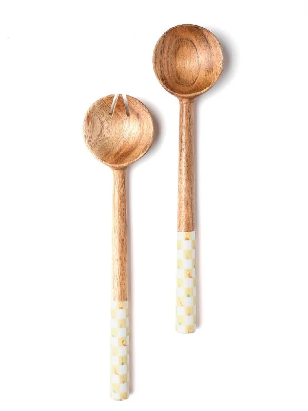 Meena Wooden Salad Server 2 Piece Set