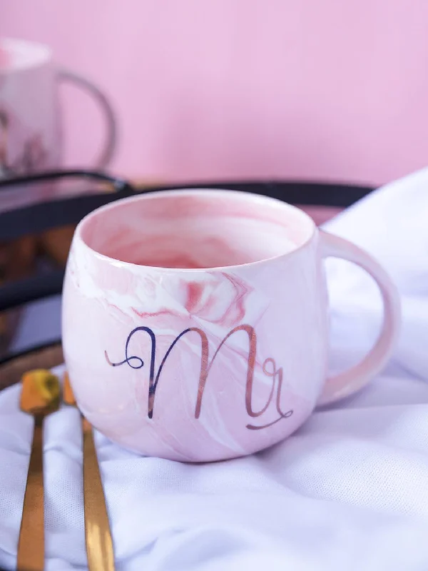 Mr. Royal Marble Mug - 350mL, Pink