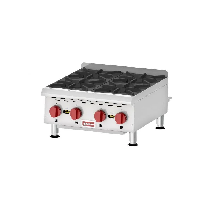 Nella 24" Heavy Duty Countertop 4 Burner Hot Plate, Natural Gas 88,000 BTU*