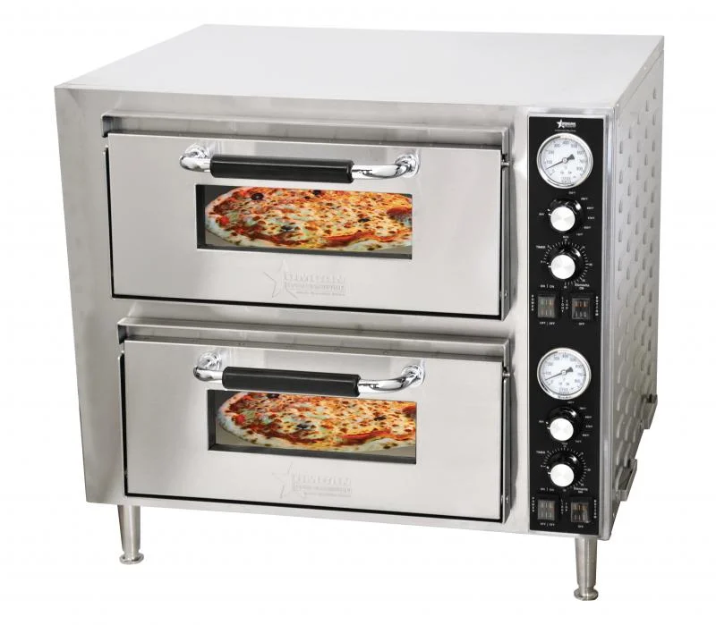 Nella 27" Double Deck Electric Pizza Oven, 240 V