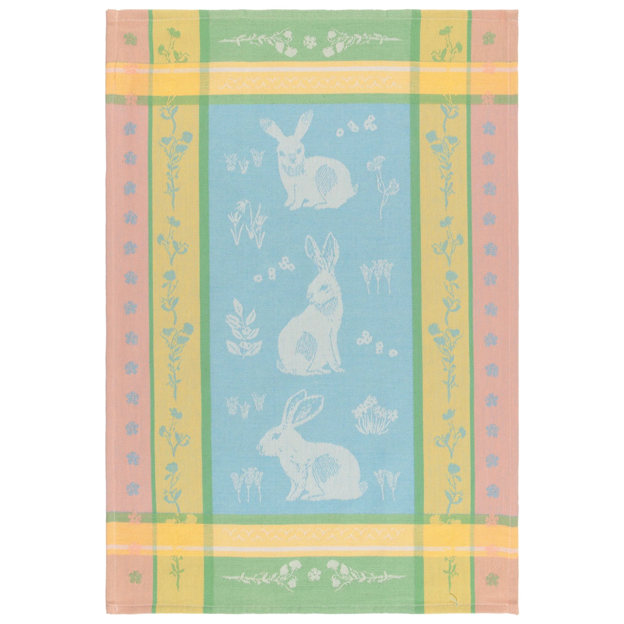 Now Designs Easter Bunny Woven Jacquard Dishtowel, 18" x 28"