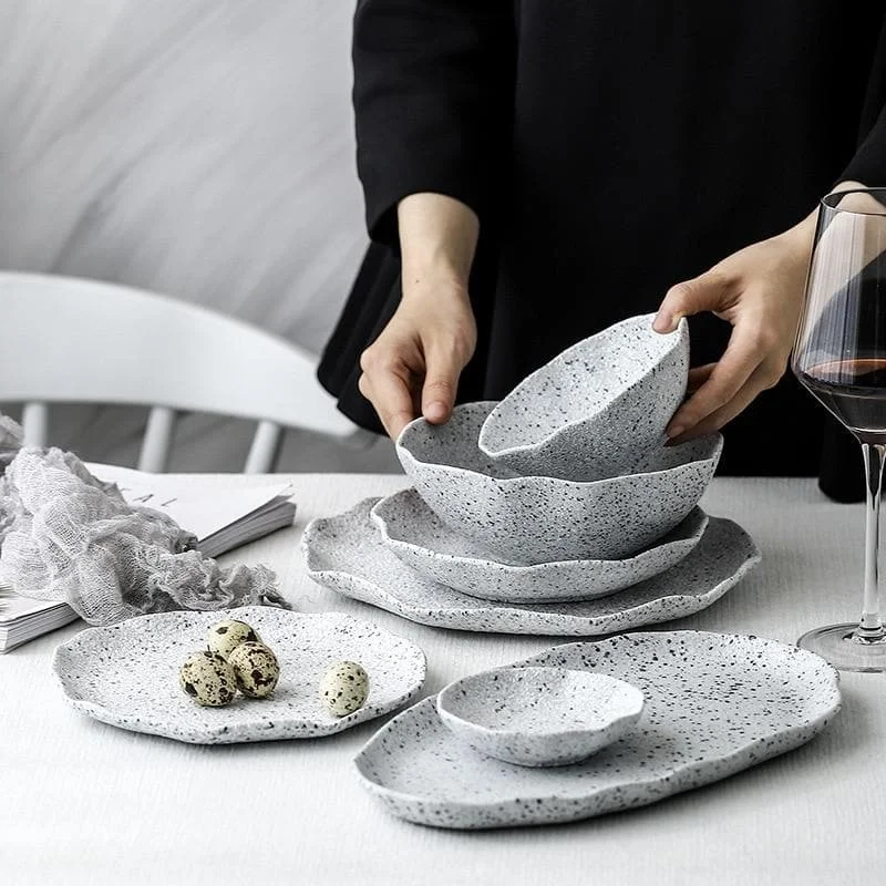 Granite Dinner Plates and Bowls