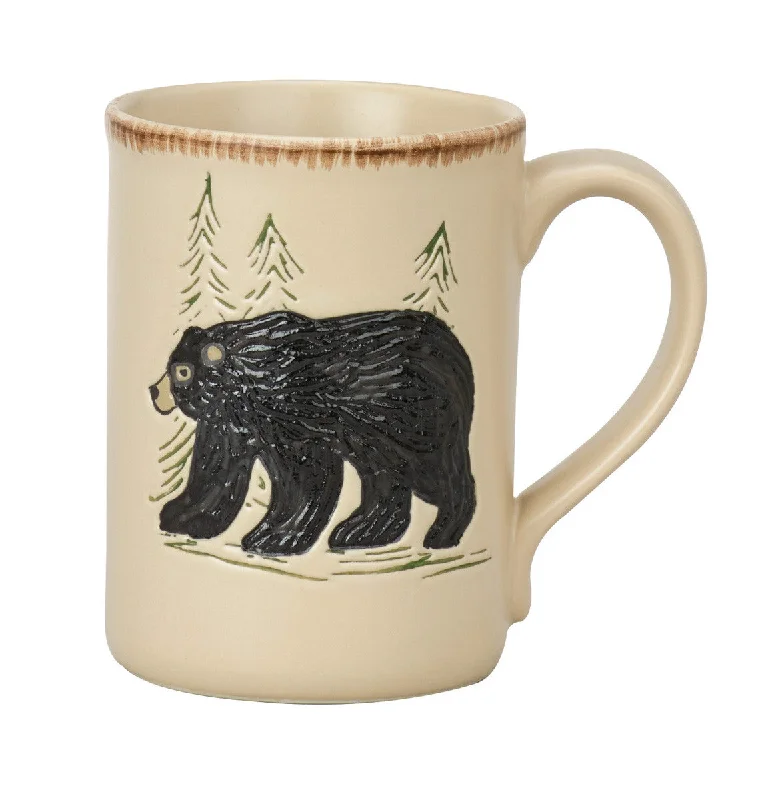 Rustic Retreat Bear Mugs - Set of 4 Park Designs