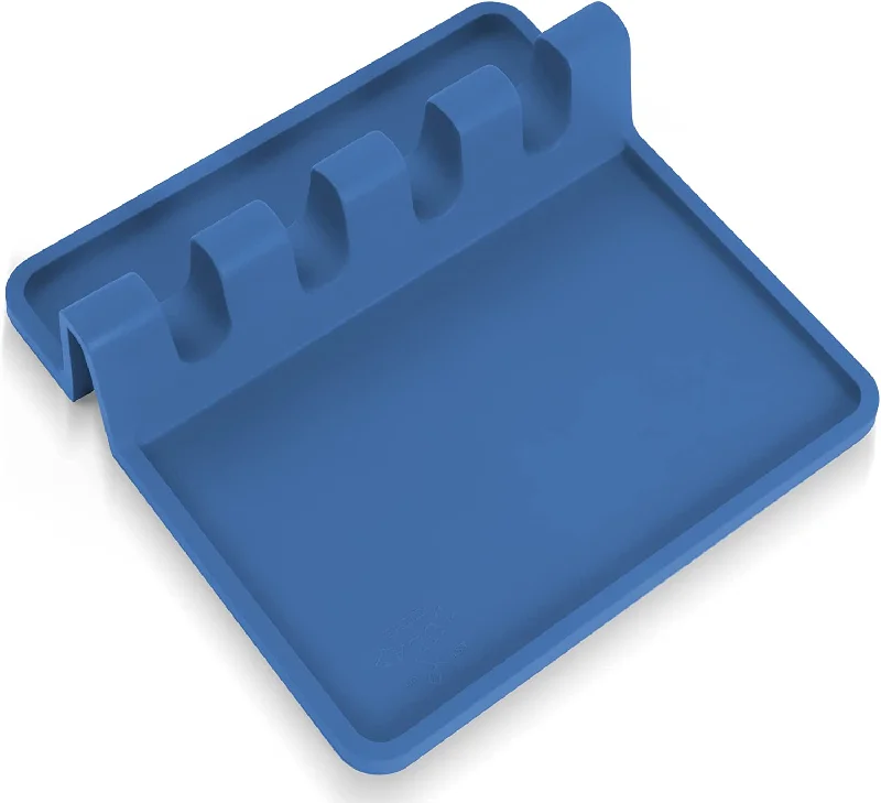 Silicone Utensil Holder with Drip Pad for Multiple Utensils